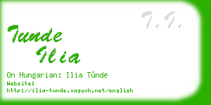 tunde ilia business card